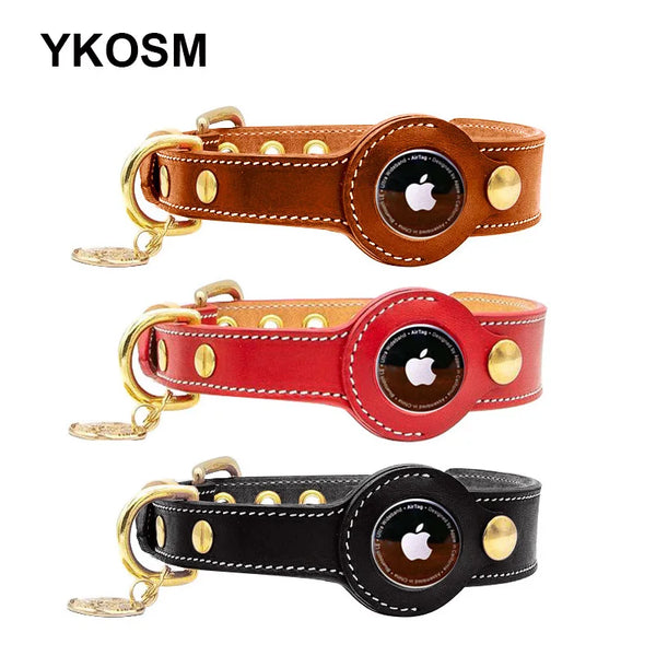 ComfortFit Leather Pet Tracker Collar