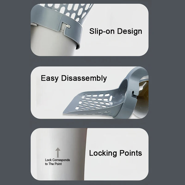 Easy-Clean Cat Litter Scoop